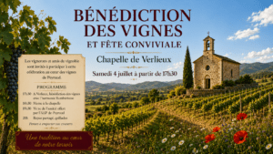 Samedi 4 juillet : Bénédiction des vignes à Verlieux