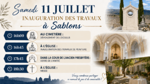 Samedi 11 juillet : Inauguration des travaux à Sablons