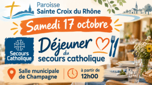 Samedi 17 octobre : Déjeuner du secours catholique