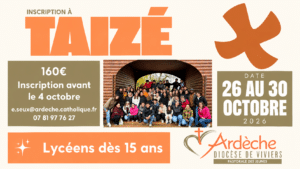 Du 26 au 30 octobre : Pèlerinage à Taizé
